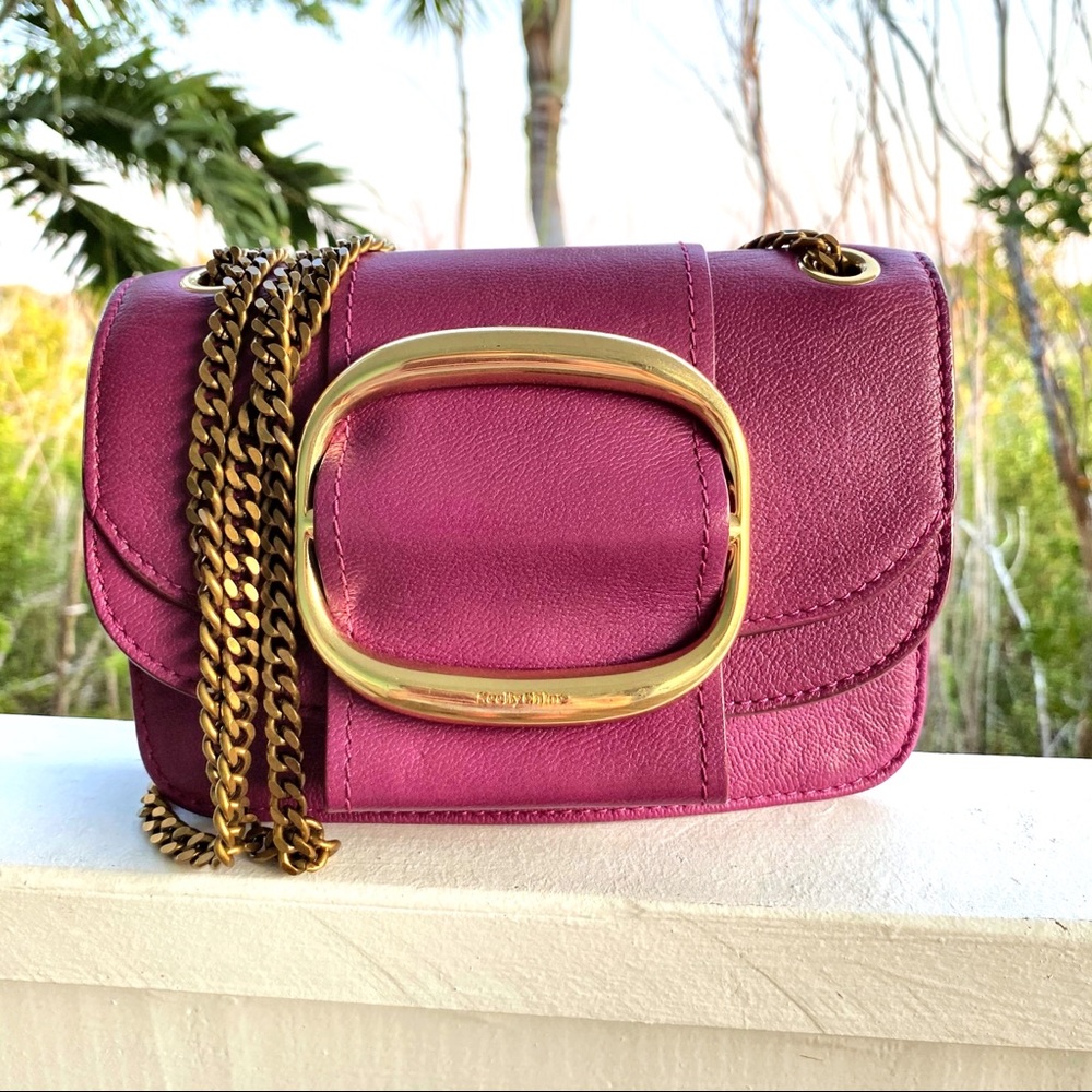 See By Chloe Pulpy Purple Hopper Crossbody EUC - Picture 8 of 16